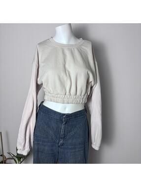 Good American Small Cropped Sweatshirt